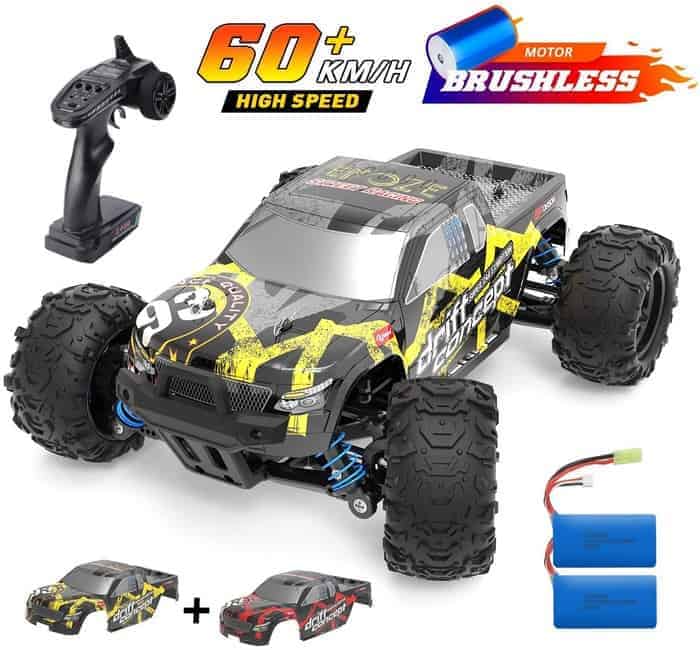 DEERC Brushless RC Cars 300E 60KMH High Speed Remote Control Car 4WD 1 18 Scale Monster Truck for Kids Adults