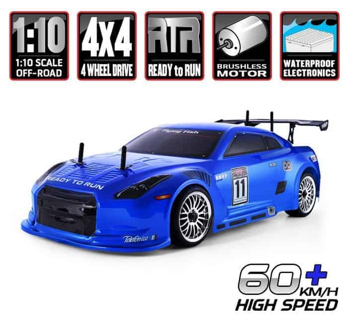HSP RC Car 1 10 Scale 4wd Off Road RC Drift Car Electronic Monster Truck 4x4 Vehicle Toys Brushless Motor Lipo Battery High Speed 60kmh RTR