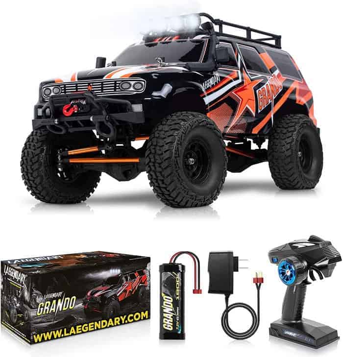 1:10 Scale Large Rock RC Crawler - 4WD Hobby Grade IPX5 Waterproof